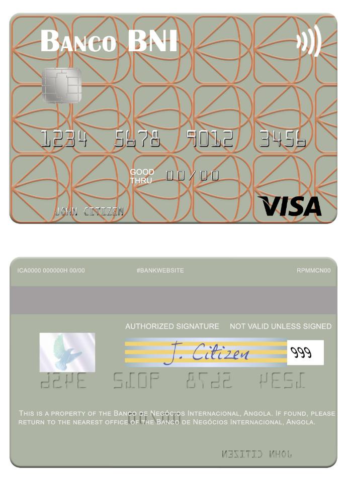 Angola Banco de Negócios Internacional visa card